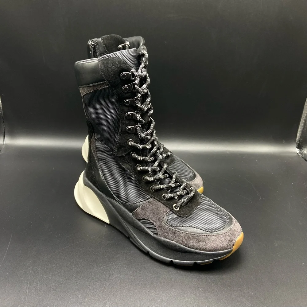 Tory Burch Sawyer Boxer High Top Sneaker Boots Women's Size 6 New W/Box
